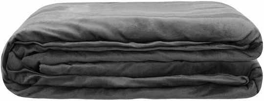 vidaXL Single Blanket 155x220cm Anthracite