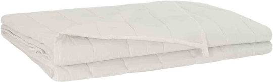 vidaXL Double Blanket 200x200cm White