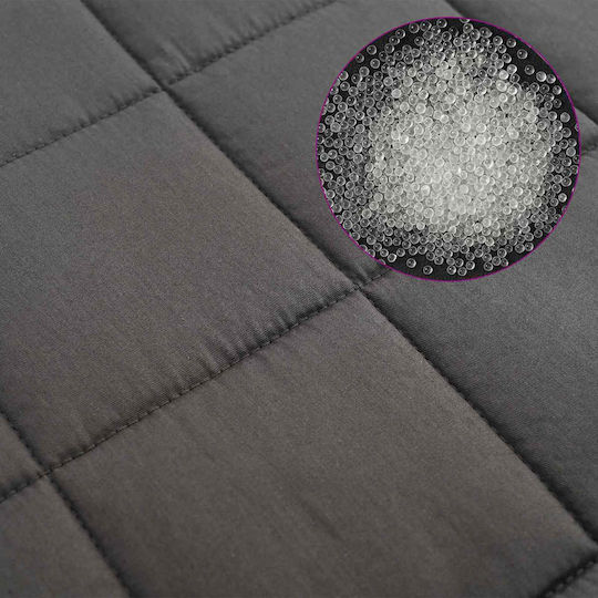 vidaXL Double Blanket 220x235cm Anthracite