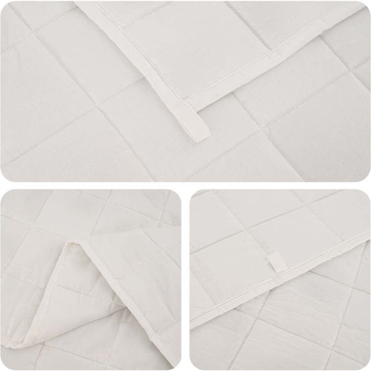 vidaXL Single 150x200 cm White