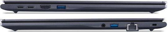TravelMate P4 16 TMP416-54 -TCO 16" IPS FHD+ (Ultra 5-225U/16GB/512GB SSD/W11 Pro) Slate Blue (UK Keyboard)
