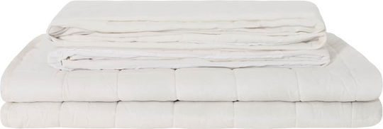 vidaXL Sofa Blanket 122x183cm White
