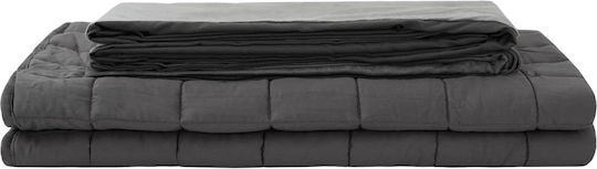 vidaXL Double Blanket 200x225cm Anthracite