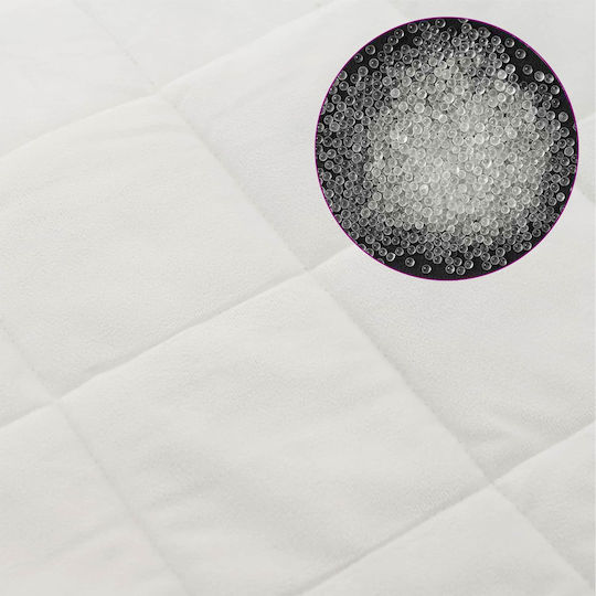 vidaXL Fleece Blanket Double 200x200cm White