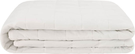 vidaXL Fleece Blanket Double 200x200cm White