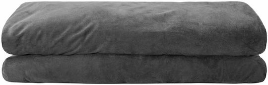 vidaXL Sofa Blanket 122x183cm Anthracite