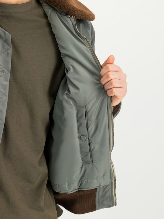 B-15 Vintage Green Bomber Jacket