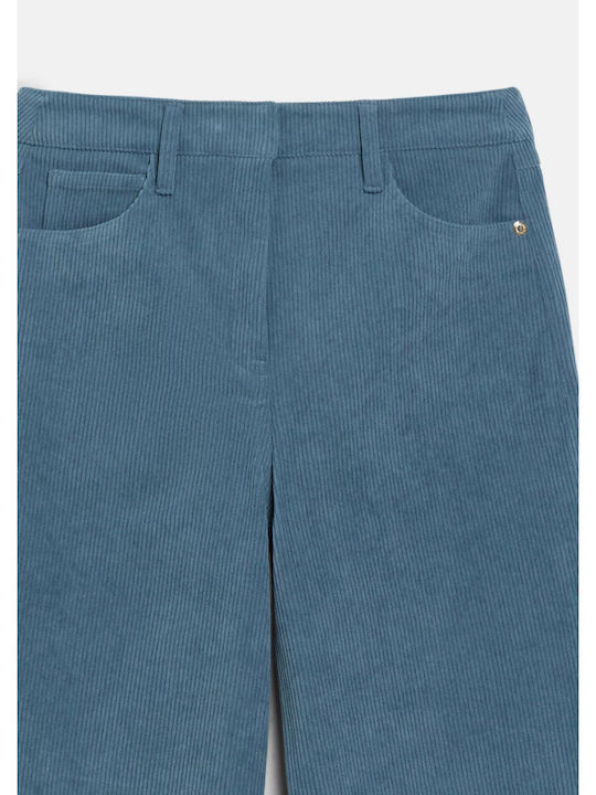 Damenhose aus blauem Cord