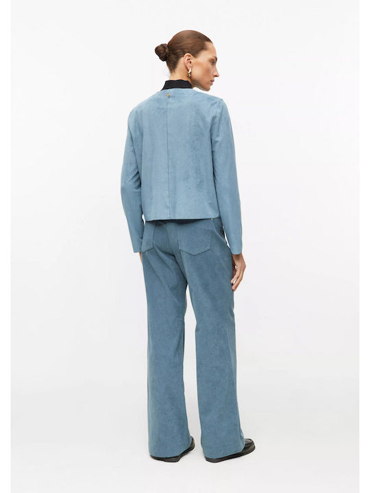 Damenhose aus blauem Cord