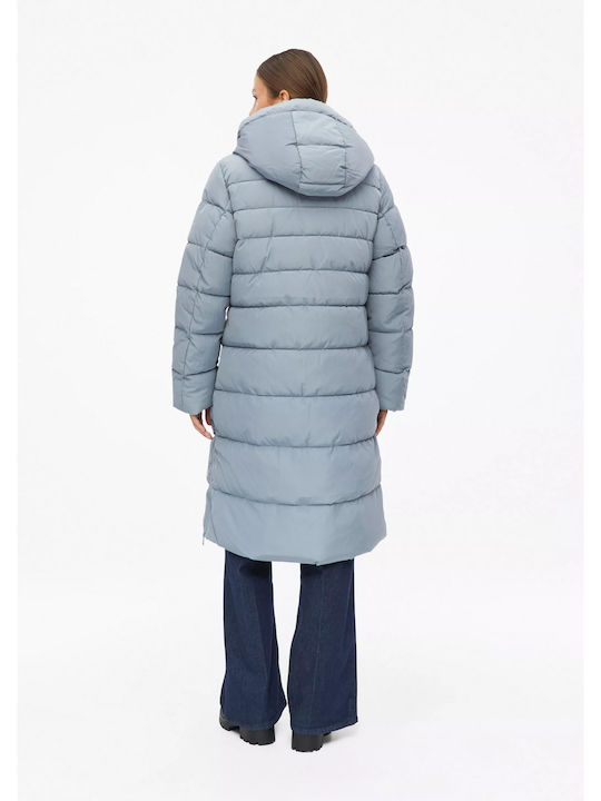 Women's Light Blue Winter Puffer Jacket
