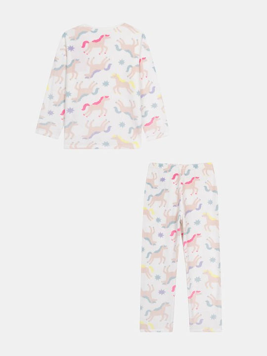 Dpam Kinderpyjama Weiß