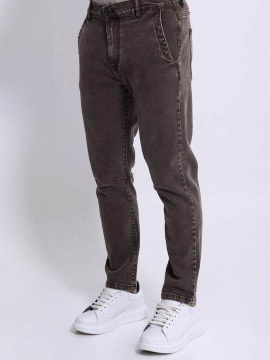 Herren Stretch Jeans Regular Fit Braun