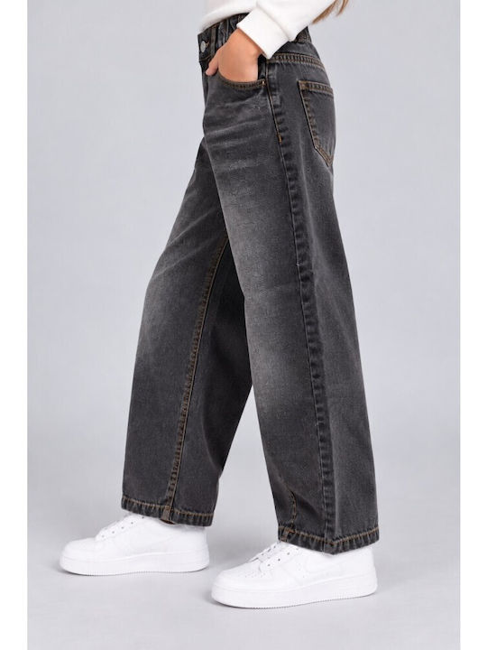 Kids' Black Jeans Trousers