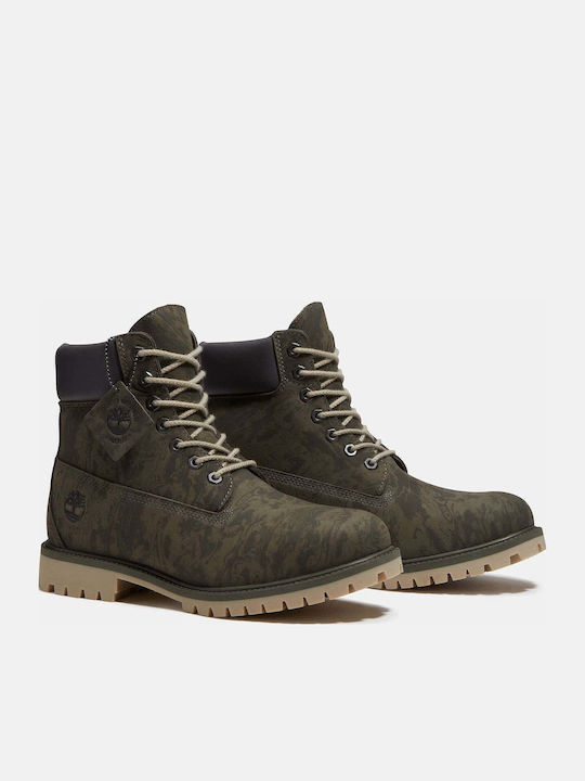 Heritage 6 Inch Lace Up Ανδρικά Μποτάκια Αδιάβροχα Πράσινα