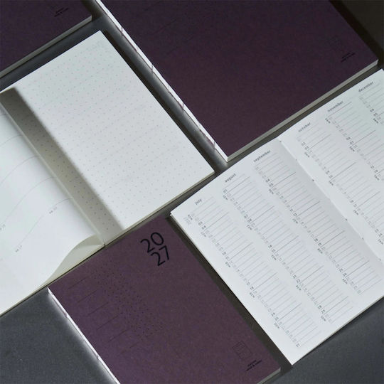 Paper Republic Planificator Săptămânal 2027 Alb 9,5x14 cm