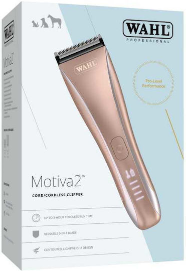 Wahl Professional Wahl Επαγγελματική Κουρευτική Μηχανή Σκύλων Επαναφορτιζόμενη με LED Ένδειξη Μπλε