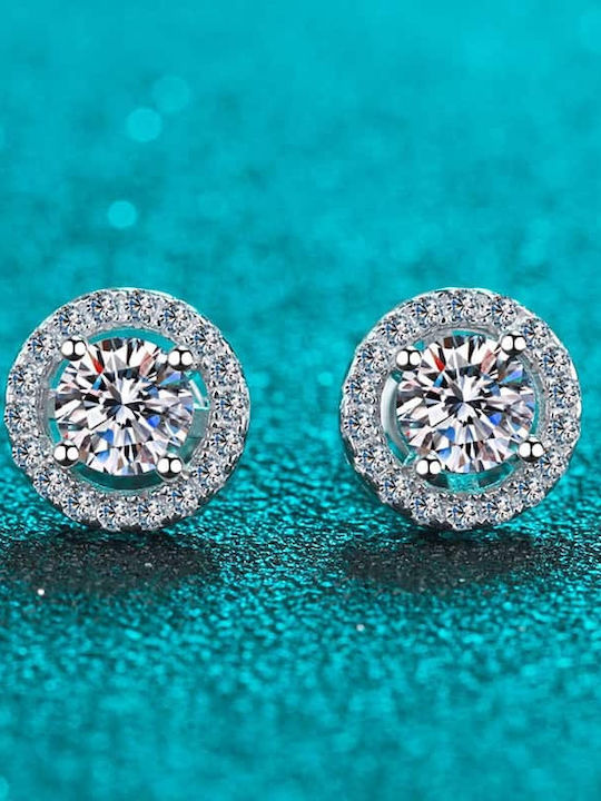 Lysea Women's Earrings Aurora 925 Silver Silver Moissanite