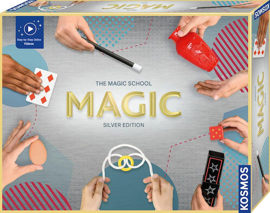 Kosmos Magic School Magic Set Kids 35 Tricks Across 3 Levels Accessories Video Tutorials Ages 8+