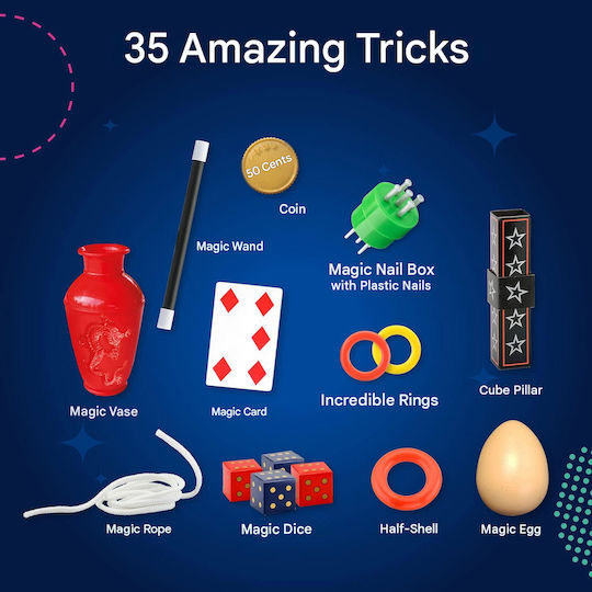 Kosmos Magic School Magic Set Kids 35 Tricks Across 3 Levels Accessories Video Tutorials Ages 8+