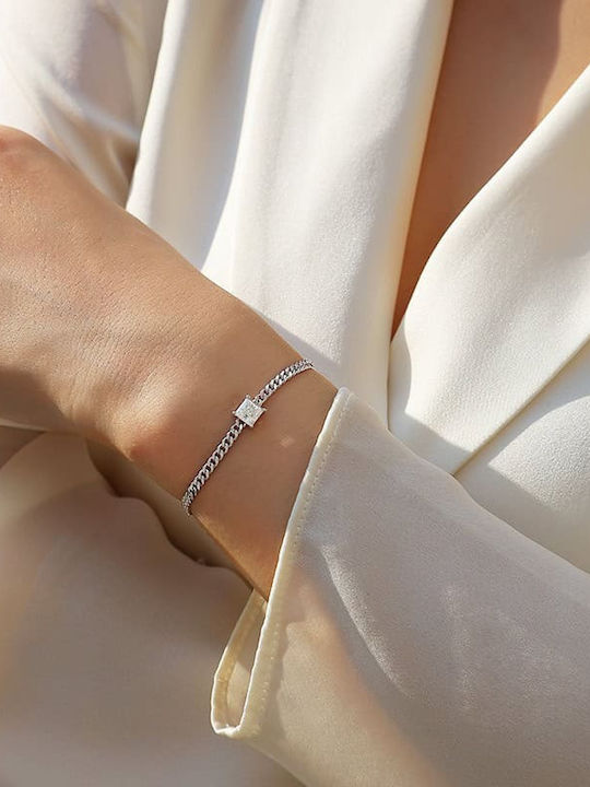 Lysea Women's Silver Chain Bracelet 16cm Lysea Women's Silver Chain Bracelet 16cm
