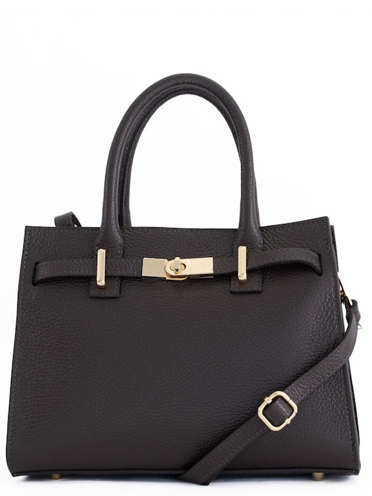 Leather Women's Satchel Bag Beige
