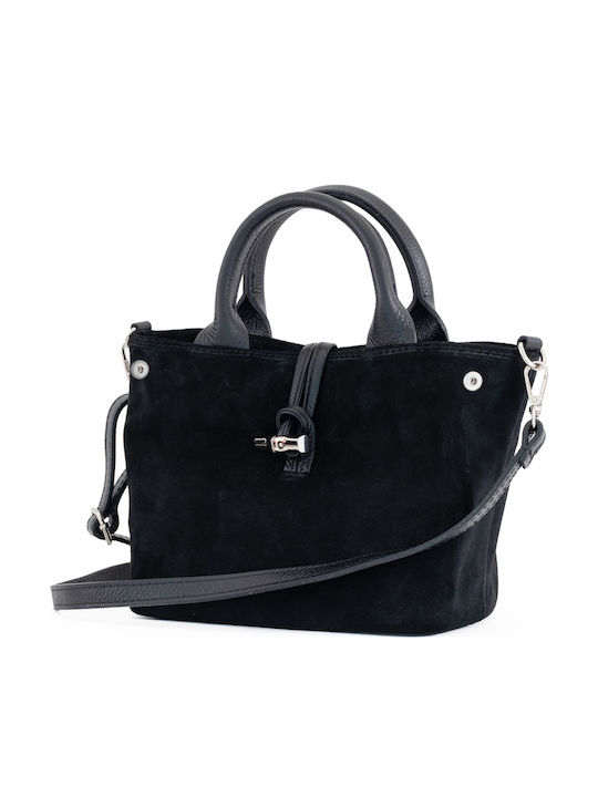 Grey Leather Women's Shoulder Bag