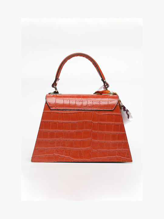 Blaue Damen-Ledertasche zum Umhängen