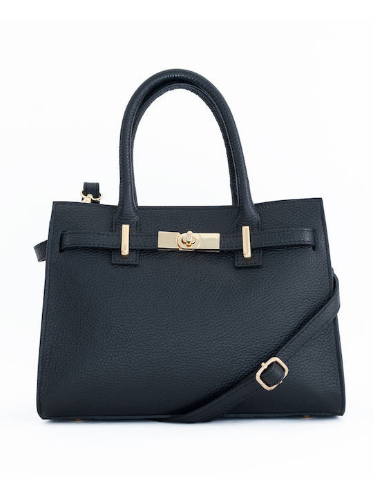 Burgunderfarbene Damen-Schultertasche aus Leder