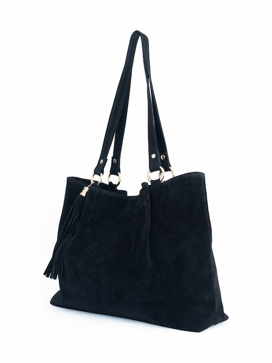Burgunderrote Damen-Schultertasche aus Leder
