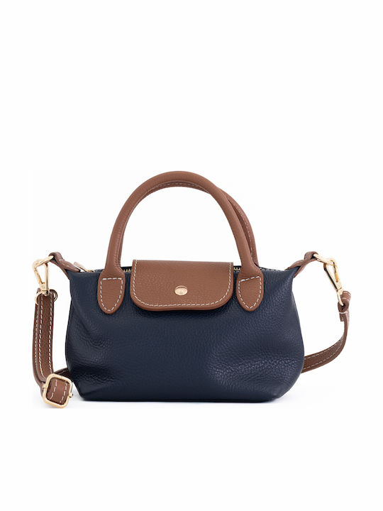 Burgunderrote Damen-Schultertasche aus Leder