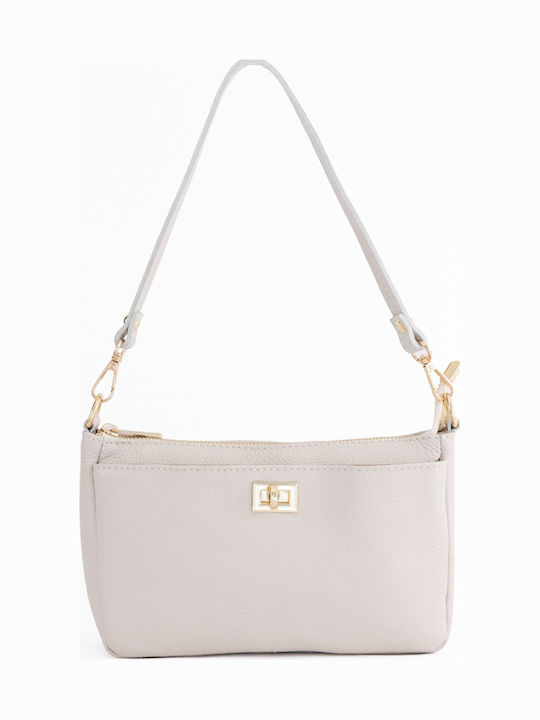 Burgunderrote Damen-Schultertasche aus Leder