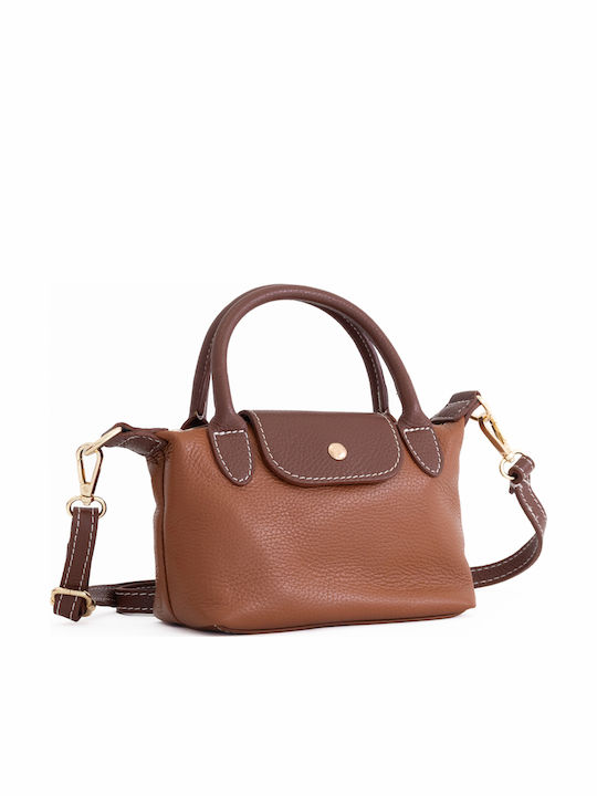 Burgunderrote Damen-Schultertasche aus Leder