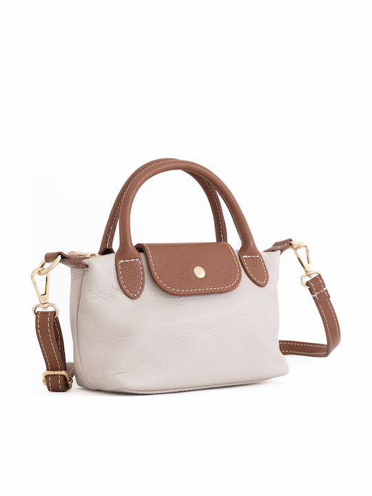 Burgunderrote Damen-Schultertasche aus Leder