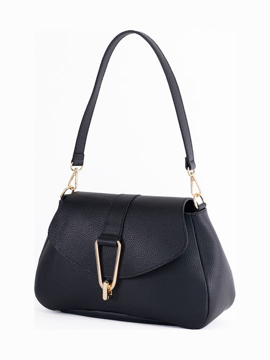 Burgunderrote Damen-Schultertasche aus Leder