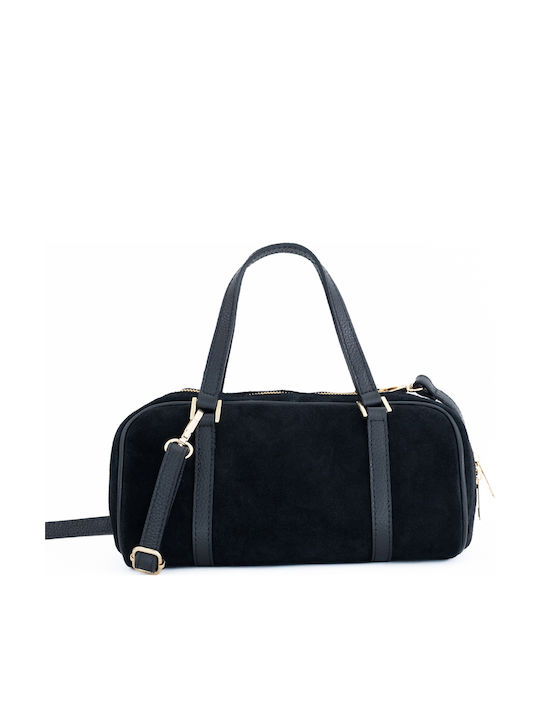 Olivgrüne Damen-Schultertasche aus Leder