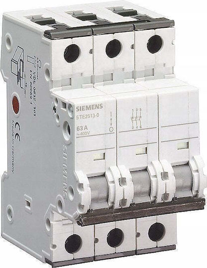 Siemens Τριπολικός Διακόπτης Ράγας 400V 125A