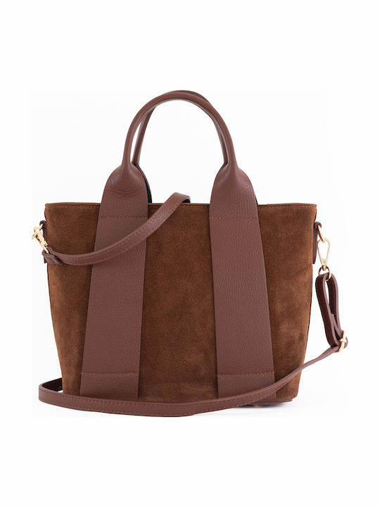 Grey Leather Women's Shoulder Bag