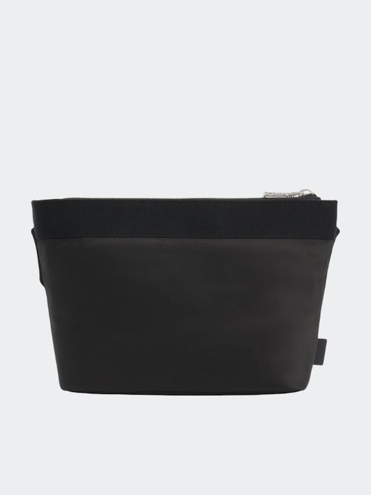 Lacoste Geantă de Damă din Material Textil, cu Barete Încrucișate / de Umăr, Neagră