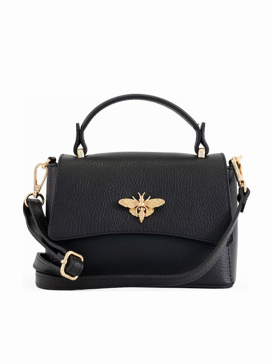 Grüne Damen-Ledertasche im Satchel-Stil