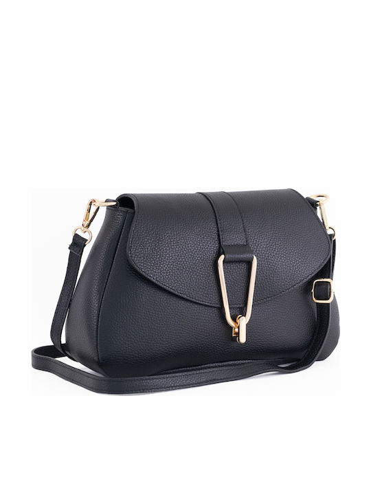 Olivgrüne Damen-Schultertasche aus Leder