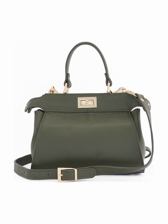 Leather Women's Shoulder Bag White