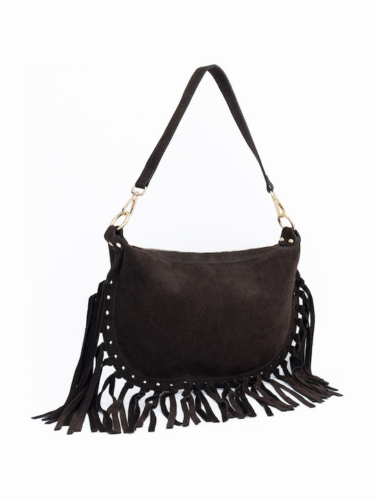 Black Leather Women's Shoulder Bag