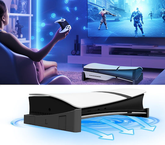 Jys Suport de încărcare pentru PS5 / PS5 Slim Negru