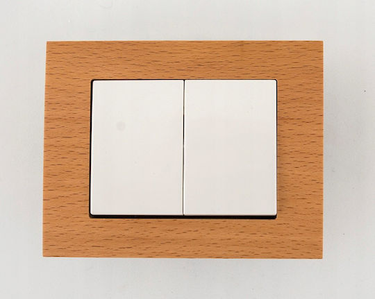 Harry Potter Recessed Double Wall Switch Without Frame White