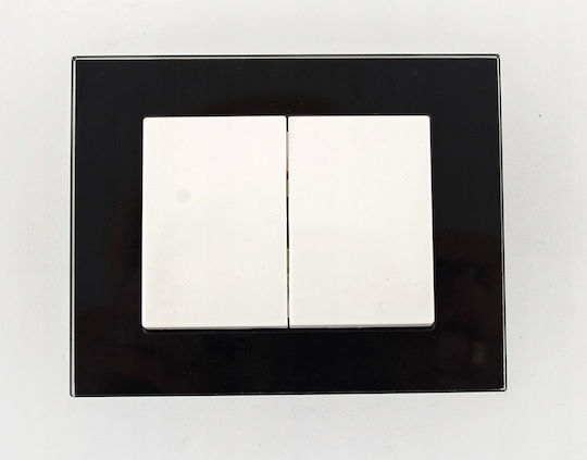 Harry Potter Recessed Double Wall Switch Without Frame White