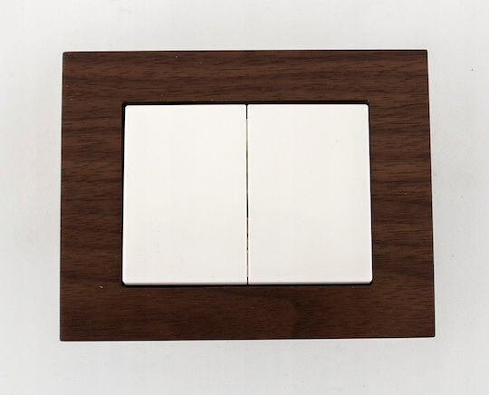 Harry Potter Recessed Double Wall Switch Without Frame White