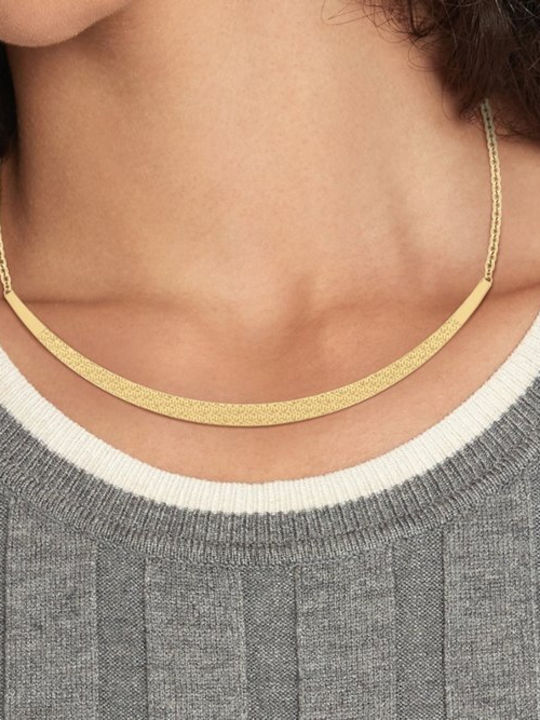 Tommy Hilfiger Κολιέ από Επιχρυσωμένο Ατσάλι Tommy Hilfiger Κολιέ από Επιχρυσωμένο Ατσάλι