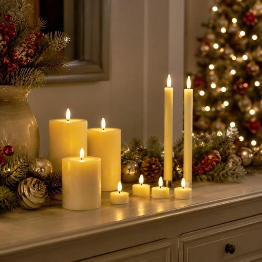 Home&Styling Collection Decorative LED Light Warm White Wax 9 pcs