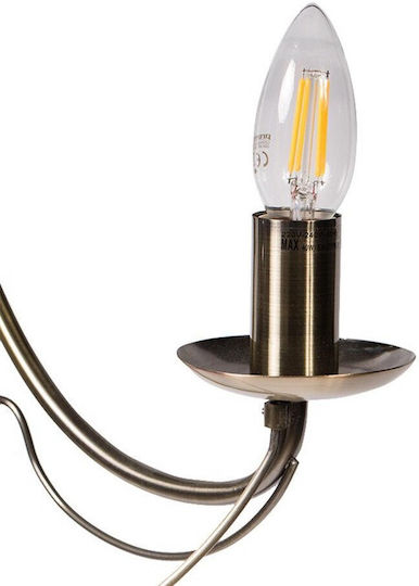 Domoletti Classic Wall Lamp with E14 Socket, Bronze, 18 cm Domoletti Classic Wall Lamp with E14 Socket, Bronze, 18 cm