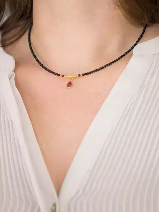 Necklace Made of Gold Plated Silver